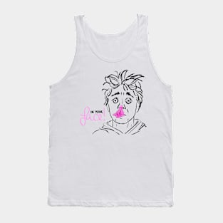 In your face! bubble gum Tank Top